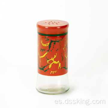 Conjunto de jarras de especias de vidrio de 150 ml de dos pcs y juego de frasco personalizado